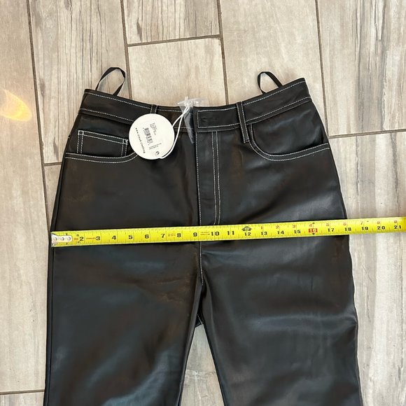 STAUD BLACK LEATHER PANT - Picture 7 of 8